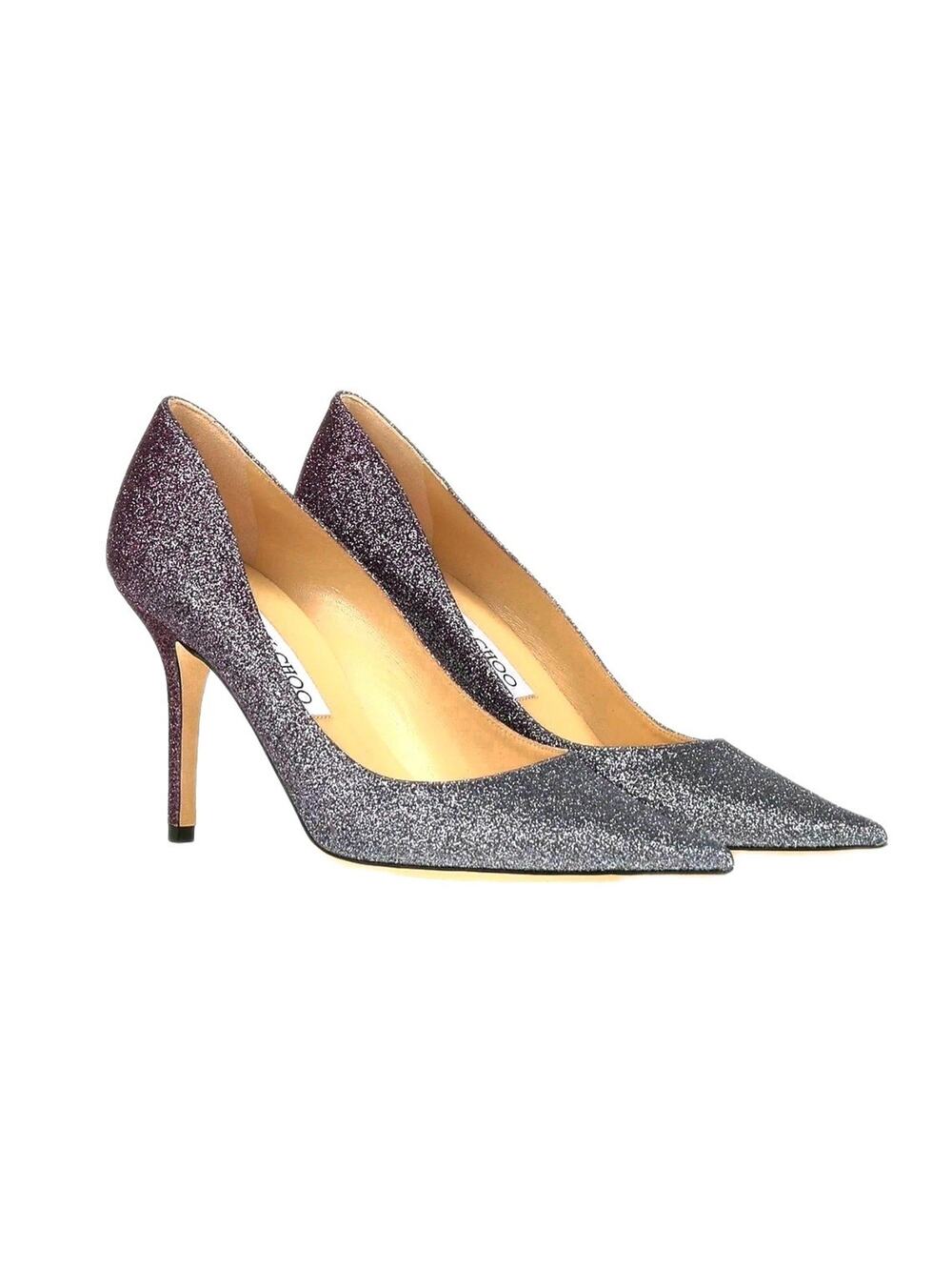 JIMMY CHOO Agnes Court Shoes US4.5 UK1.5 EU34.5 Glitter Ombre Slim Heel RRP$795
